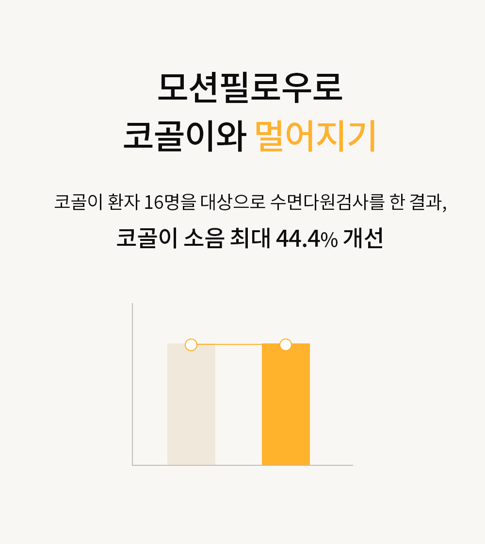 모션필로우 코골이와 멀어지기
